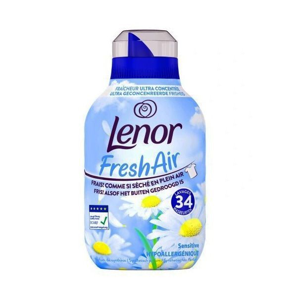 Гіпоалергенний ополіскувач Lenor Sensitive 476 мл (34 прання)